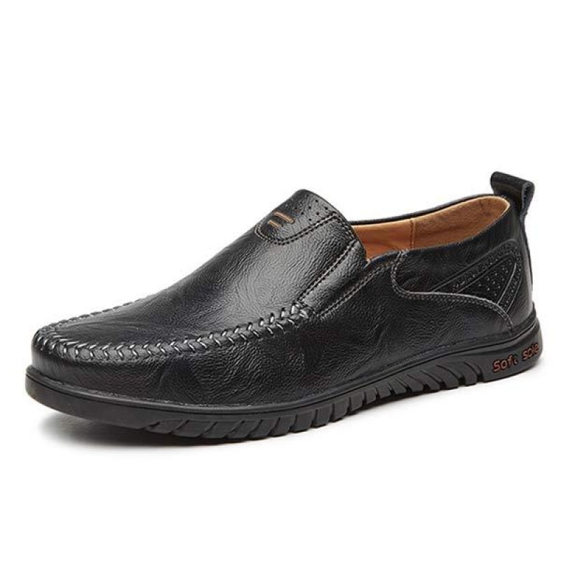 MENS SLIP-ON CASUAL LEATHER SHOES 08026252