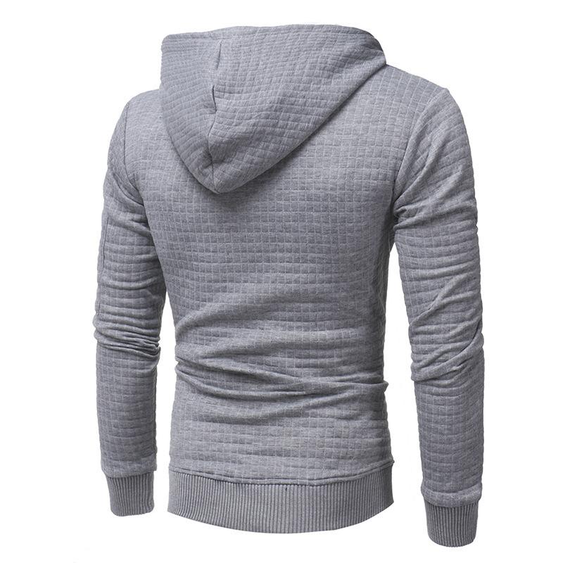 Mens Zipper Decor Loose Fit Casual Hoodie 22625474Z