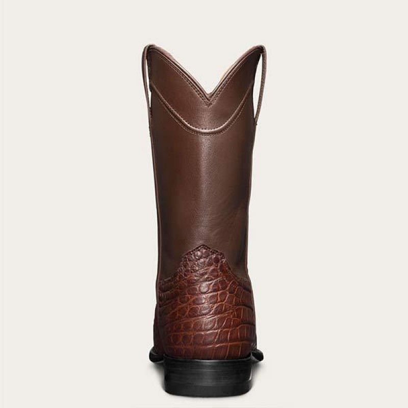 MENS VINTAGE CROCODILE WESTERN COWBOY BOOTS 33120809C