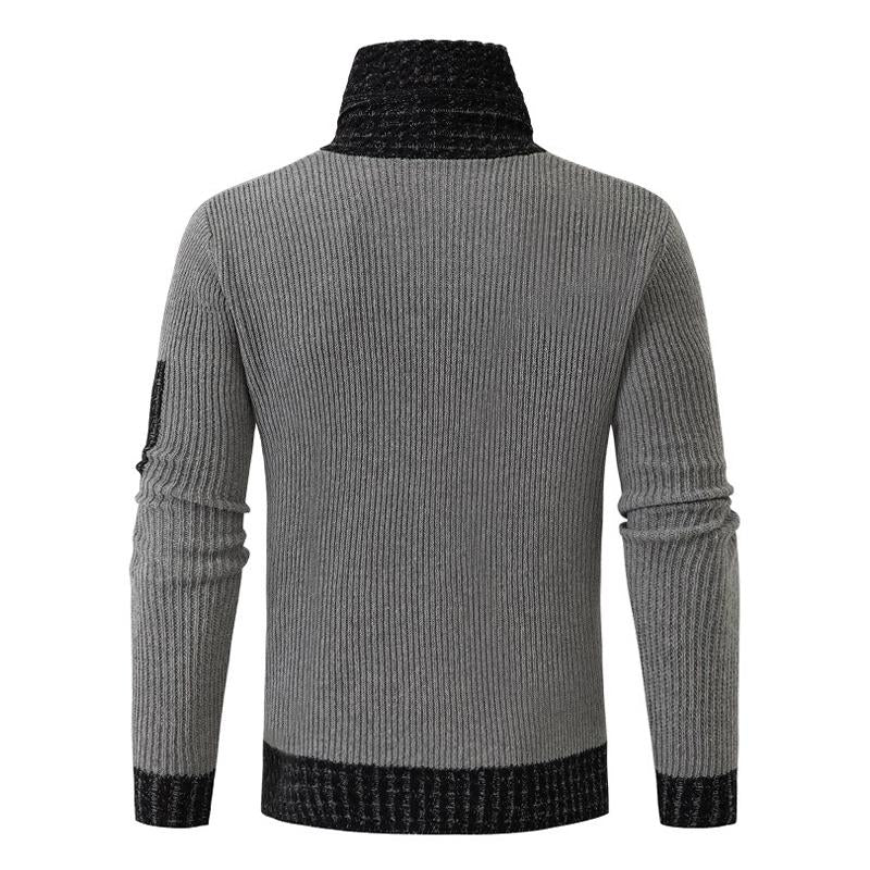 Mens Slim Knit Pullover Neck Sweater 30022659X