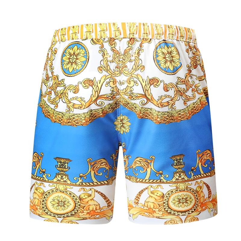 Mens Vintage Print Beach Shorts 05217371Y