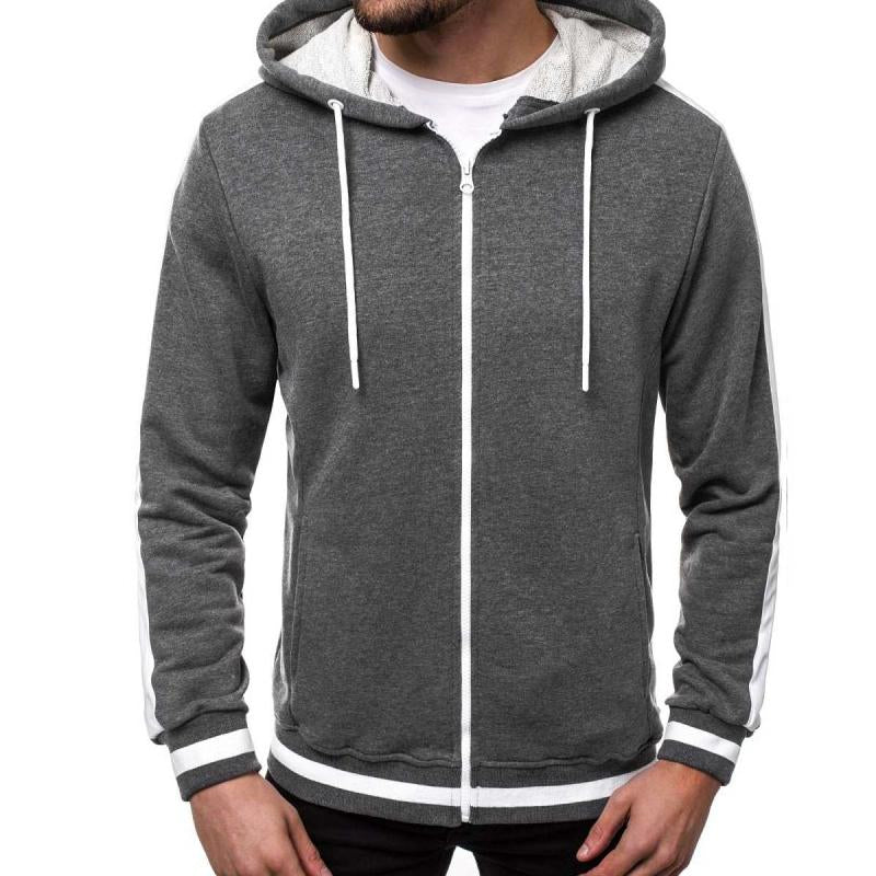 Mens Casual Zipper Hoodie Jacket 94332526M