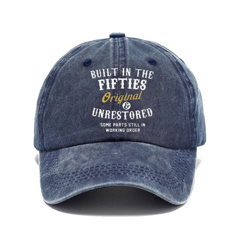 Mens Vintage Letter Print Cap 75166682Y