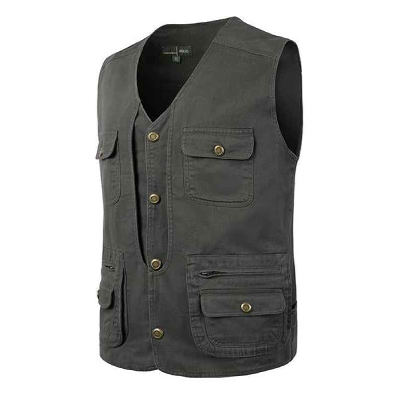 Mens Multifunctional Fishing Casual Vest 67037654M