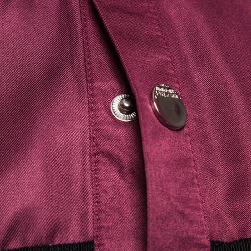 Mens Vintage Stud Lapel Long Sleeve Shirt 37571404M
