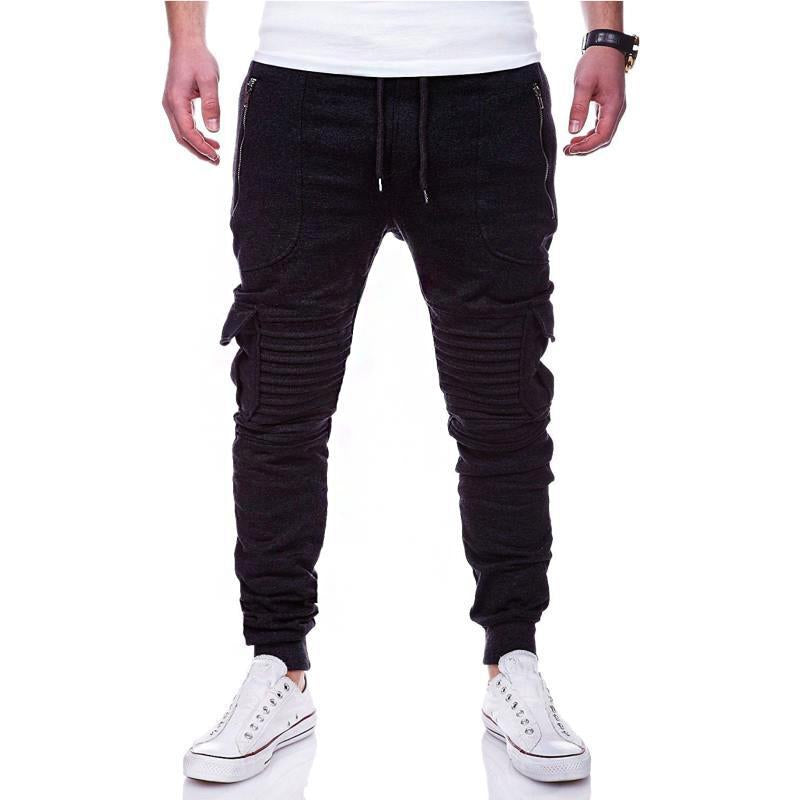 Mens Pleated Multi-Pocket Pants 55783714Y