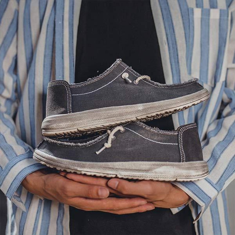MENS SLIP-ON CANVAS SHOES 63069952