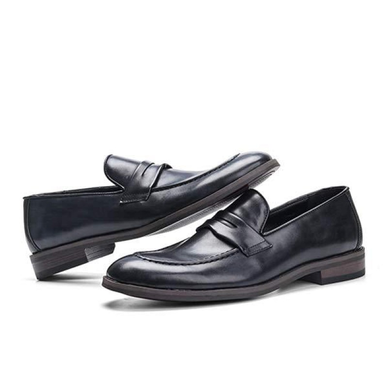 MENS SLIP-ON P LEATHER LOAFERS 66974148