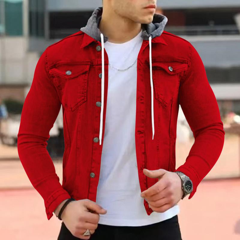 Mens Hooded Workwear Multi-Pocket Jacket 53780015X