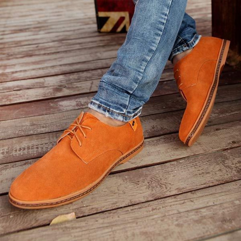 MENS SUEDE FASHION CASUAL SHOES 22430732