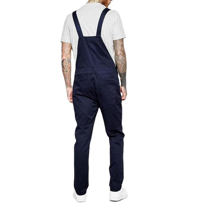 Mens Solid Color Slimming Jumpsuit 87488057X