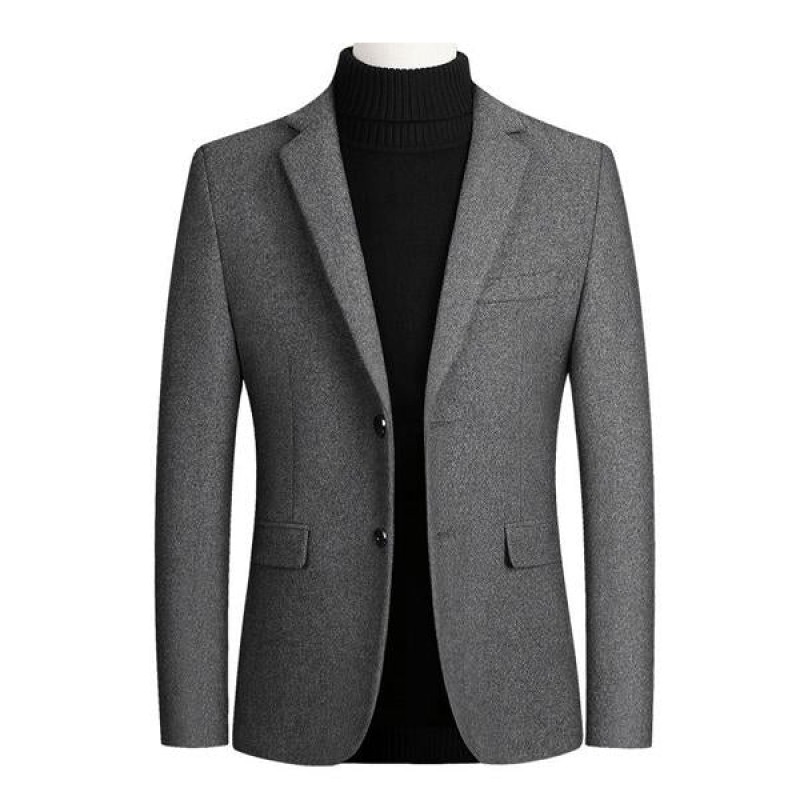 Mens Retro Solid Color Blazer 91179095X