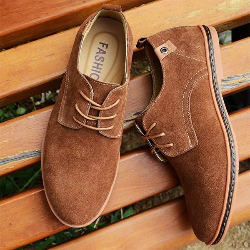 MENS SUEDE FASHION CASUAL SHOES 22430732