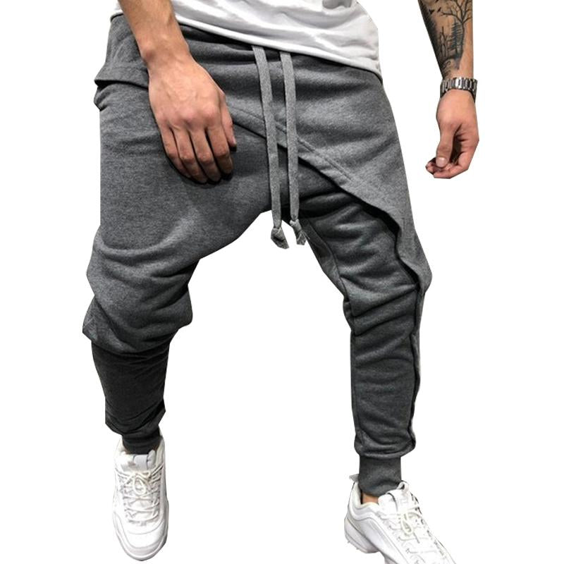MenS Casual Layered Stitching Pants 41260363Y