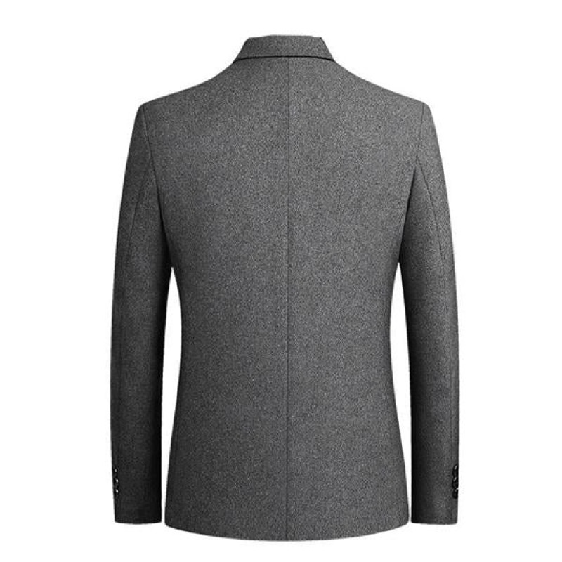 Mens Retro Solid Color Blazer 91179095X
