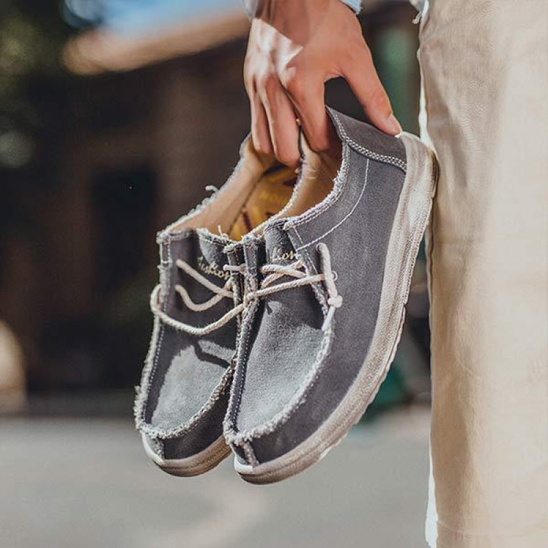 MENS SLIP-ON CANVAS SHOES 63069952