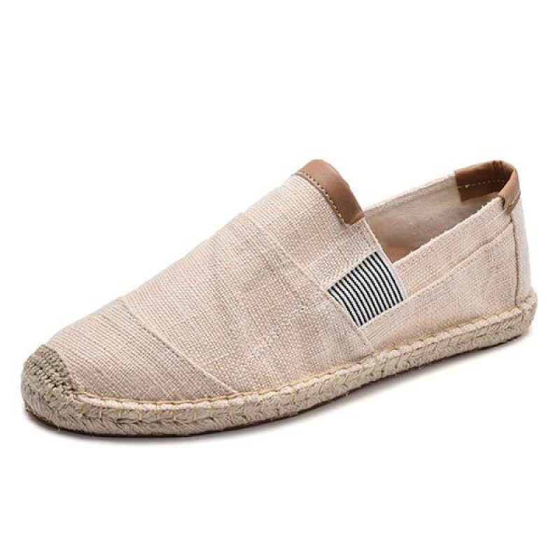 MENS LINEN CANVAS FISHERMANS SHOES 47496696