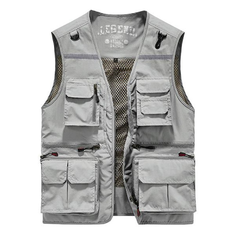 Mens Multi-pocket Tactical Cargo Vest 53117159M