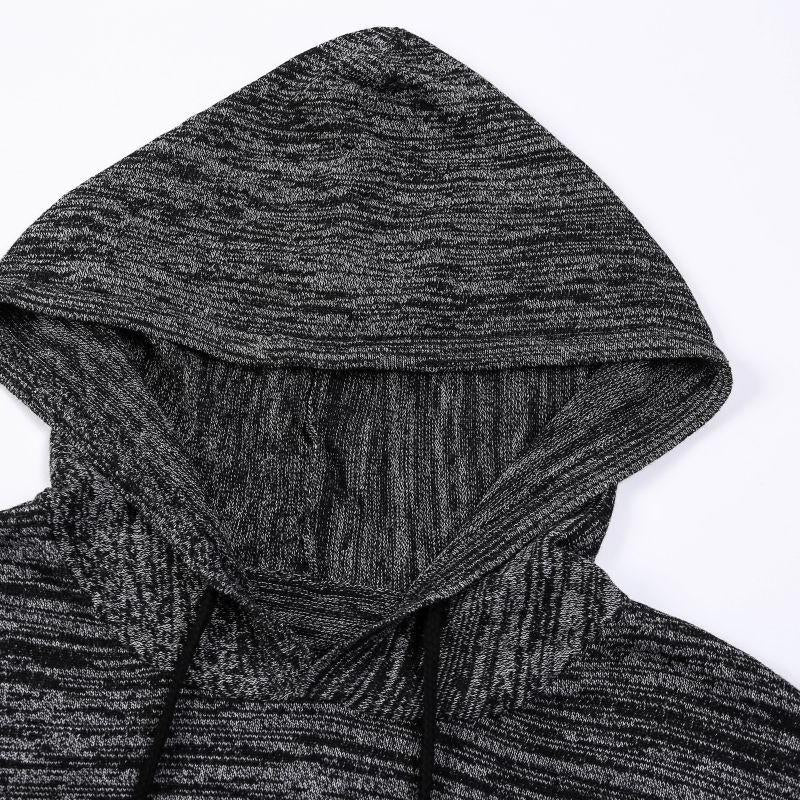 Mens Hooded Knit Pullover Sweater 18070031X