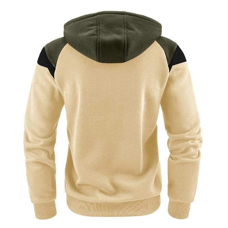 Mens Colorblock Casual Sports Hoodie 23371152X