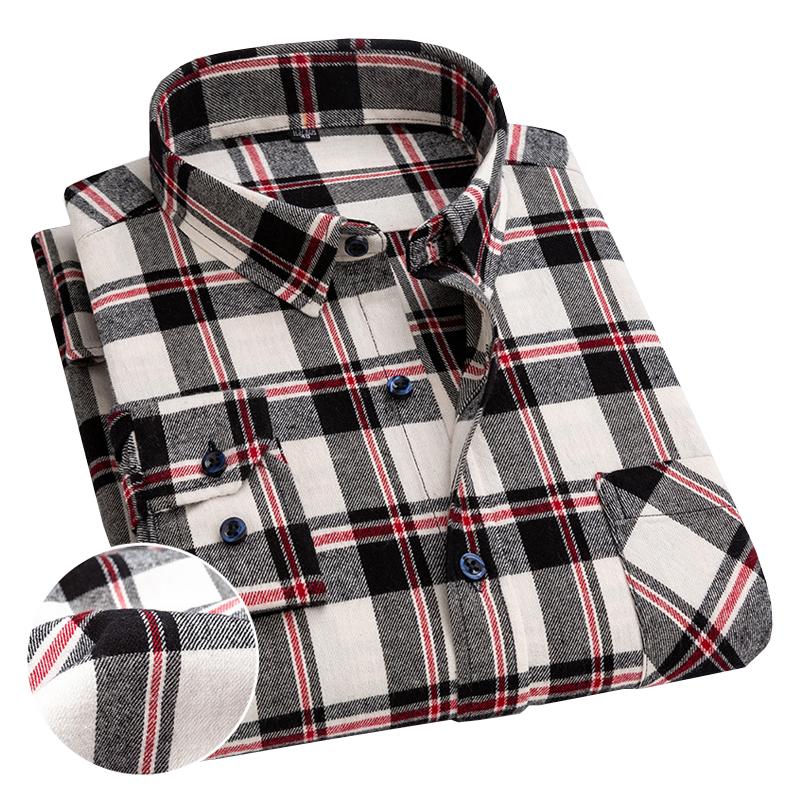 Mens Brushed Casual Long Sleeve Shirt 72663341X