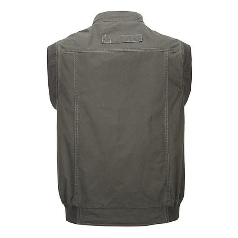 Mens Casual Outdoor Multi-pocket Vest 85393793M