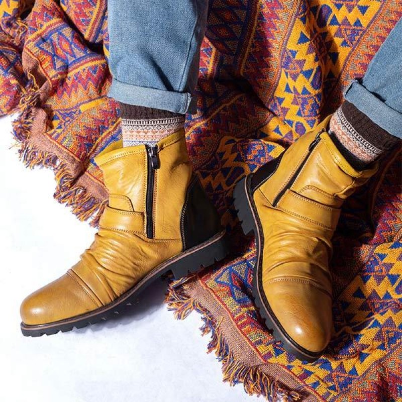 MENS VINTAGE CRINKLE BOOTIES 41547719C