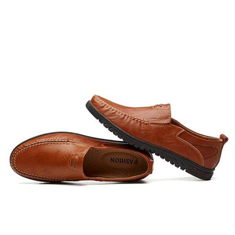 MENS SLIP-ON CASUAL LEATHER SHOES 08026252
