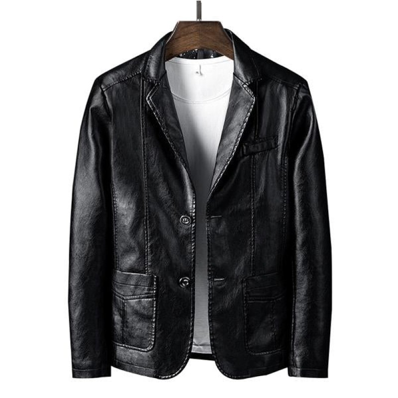 Mens Vintage Motorcycle Leather Blazer 07804226X
