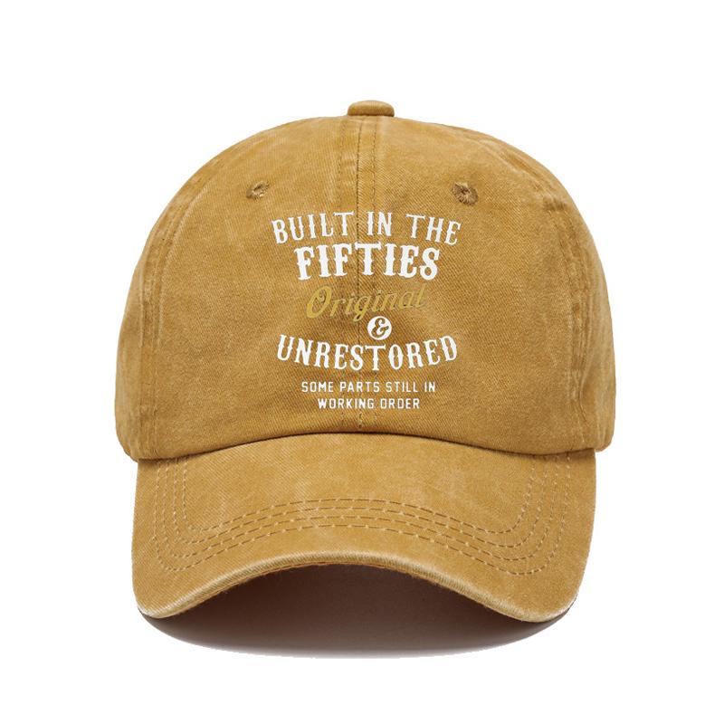 Mens Vintage Letter Print Cap 75166682Y