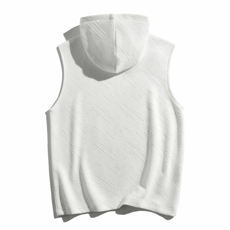 Mens Casual Thin Loose Sleeveless Hooded Sports Tank Top 53830490M