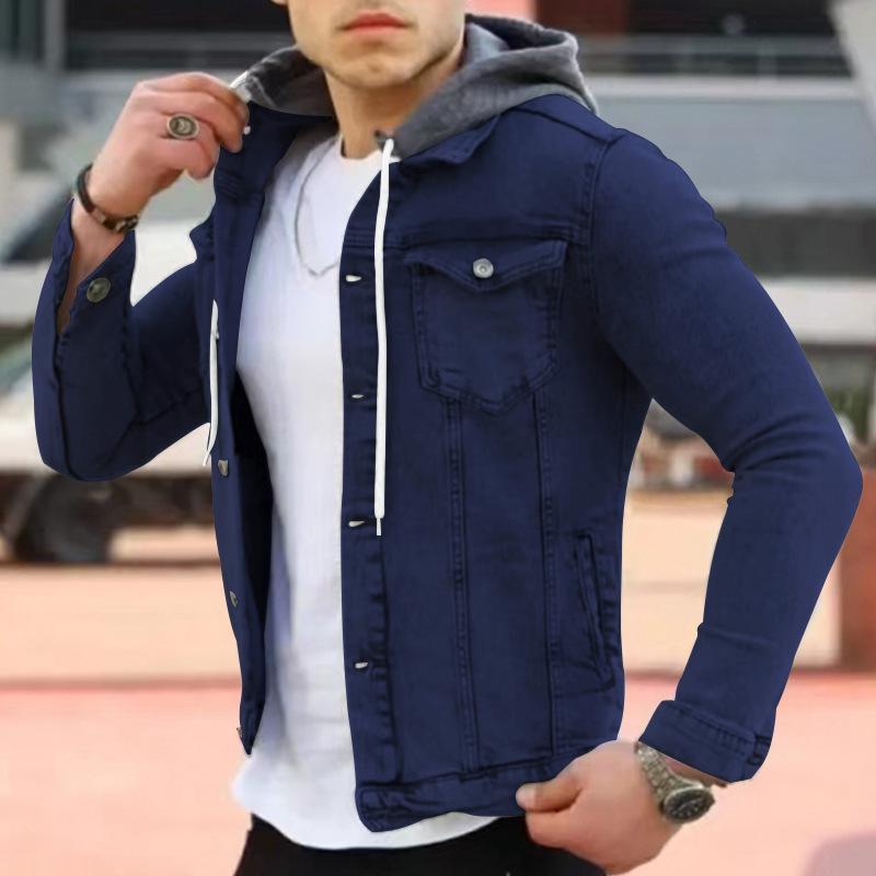Mens Hooded Workwear Multi-Pocket Jacket 53780015X