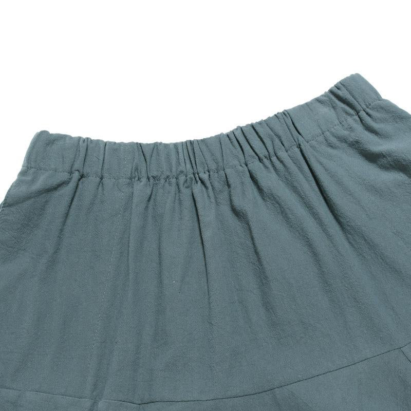 Mens Loose Cotton Linen Solid Color Pants 64239475Y