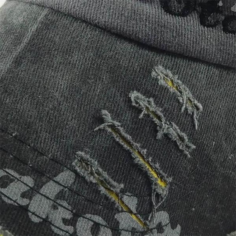 MENS DISTRESSED BASEBALL CAP 60490822M