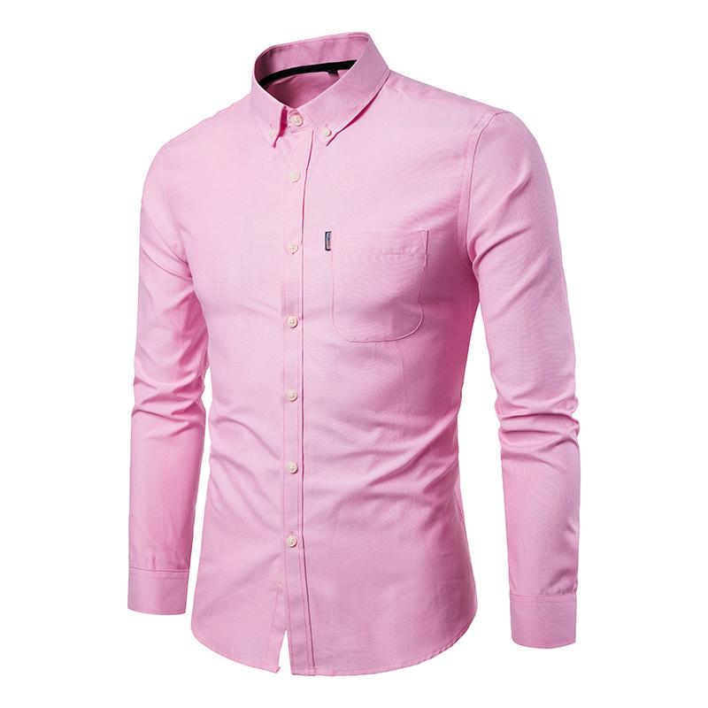 Mens Solid Color Lapel Shirt 44750186X