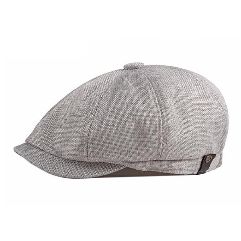Mens Thin Breathable Retro Casual Beret 05351369M