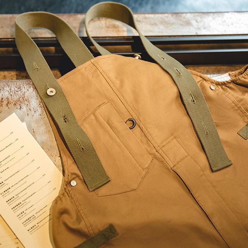 Mens Vintage Loose Cargo Overalls 87669760Y
