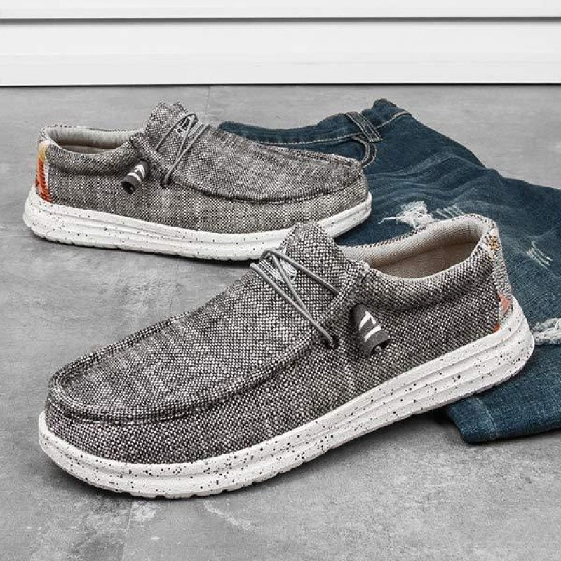 MENS CANVAS LOAFERS 25677715