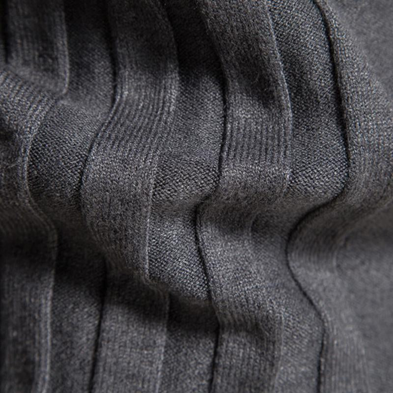 Mens Casual Solid Color Long Sleeve Sweater 02105395Y