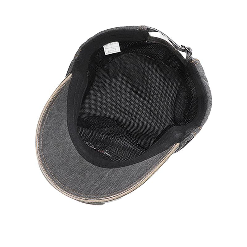 Mens Sun Shade Outdoor Washed Distressed Flat Hat 44136875X