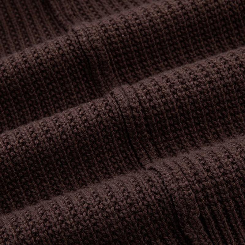 Mens Round Neck Loose Color Block Pullover Sweater 45623213X
