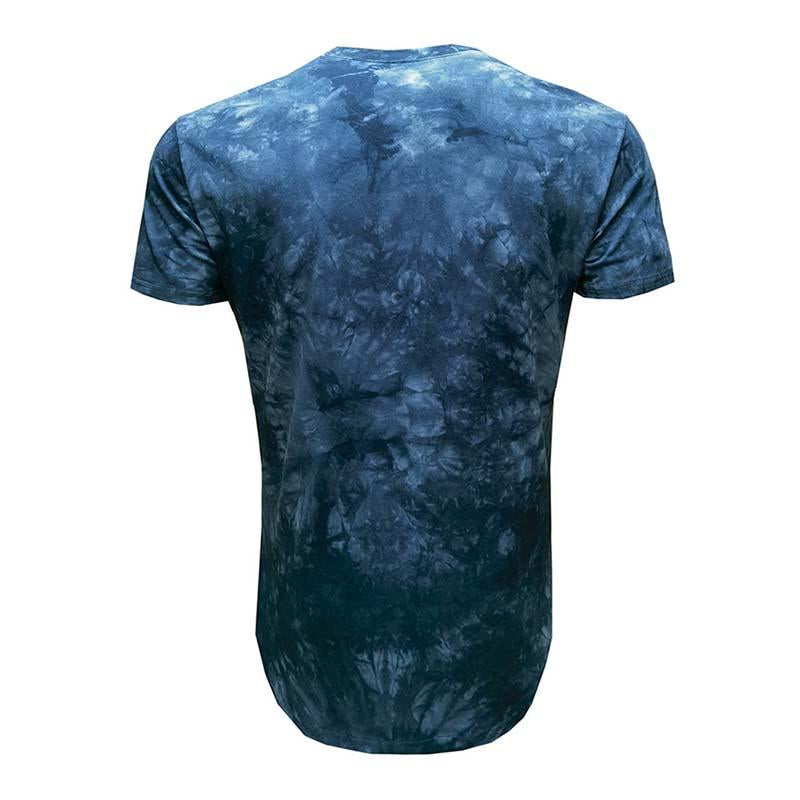 Mens Casual Tie Dye Round Neck Short Sleeved T-shirt 40970629M