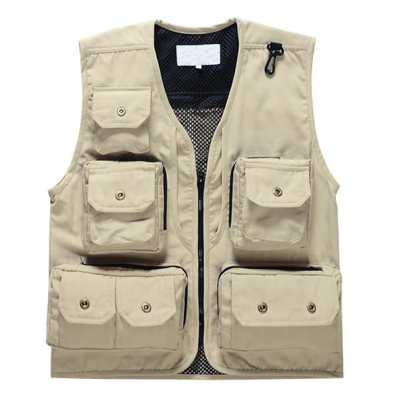 Mens Outdoor Fishing Zip-Up Vest 03991621X