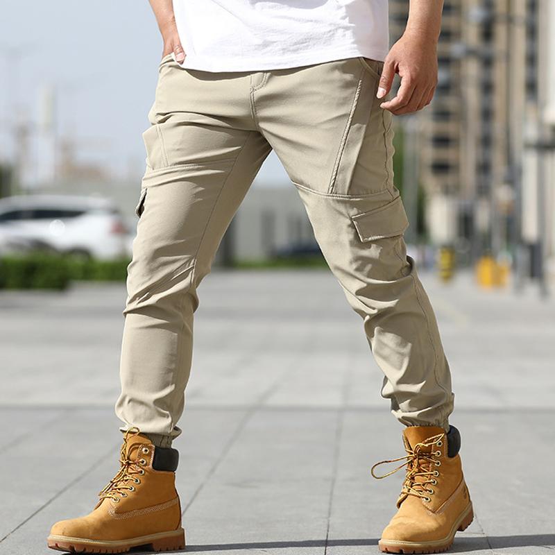Mens Casual Multi-Pocket Cargo Pants 64232248Y