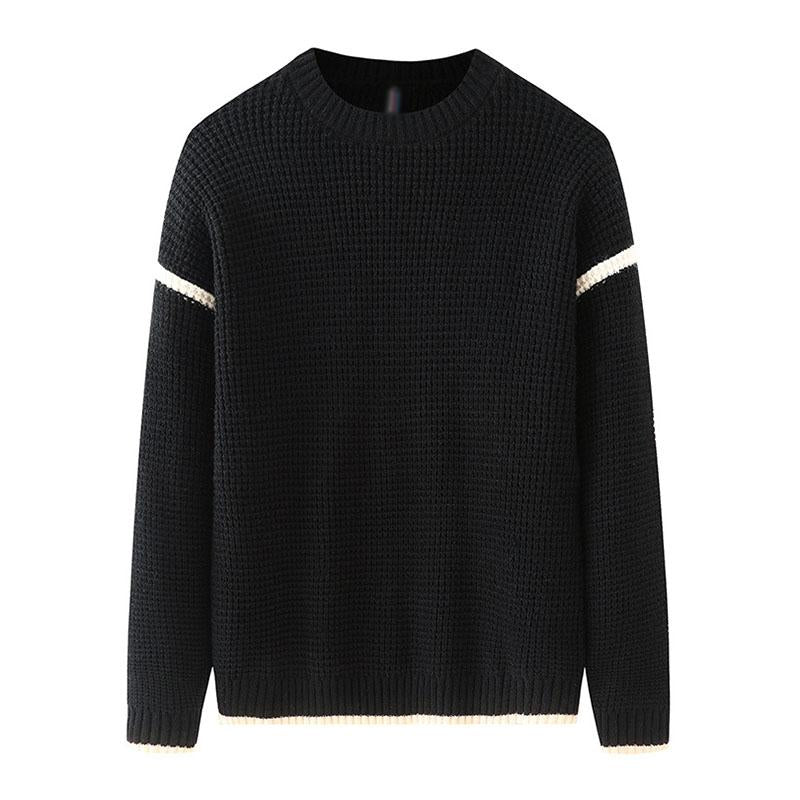 Mens Casual Slim Round Neck Knitted Pullover Sweater 06064994M