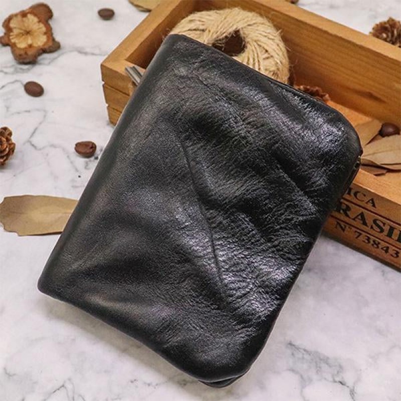 VINTAGE HANDMADE COWHIDE WALLET 88058245M