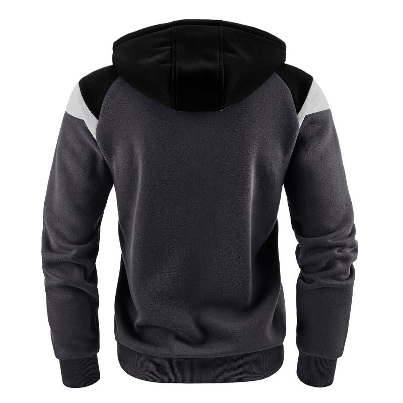 Mens Colorblock Casual Sports Hoodie 23371152X