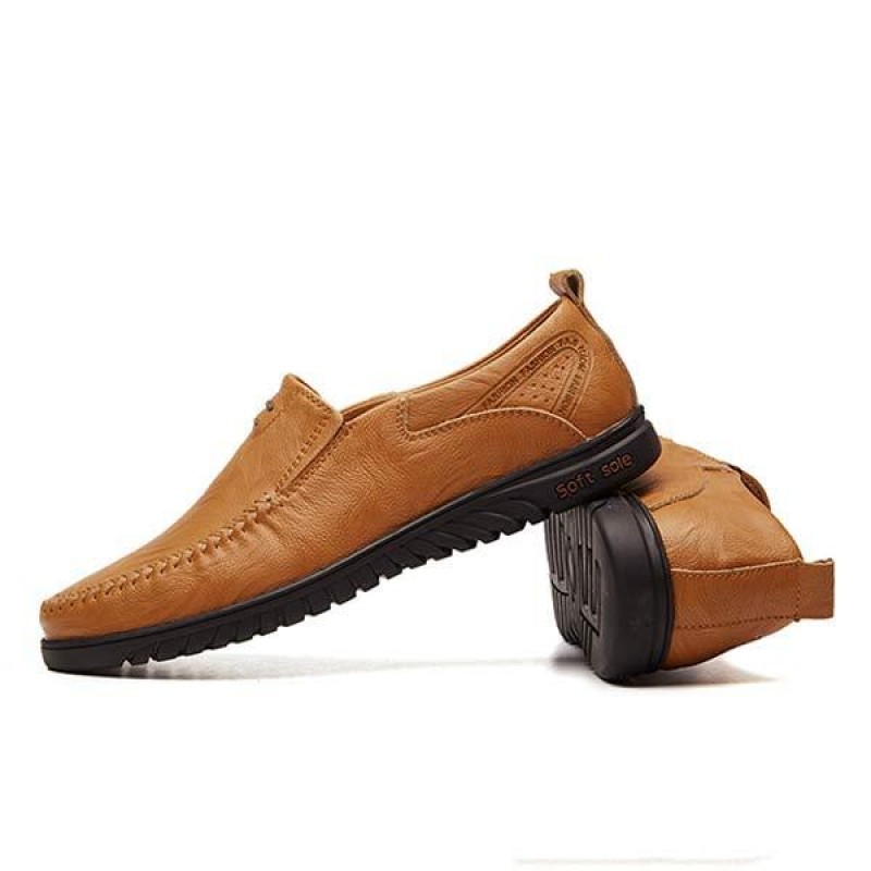 MENS SLIP-ON CASUAL LEATHER SHOES 08026252
