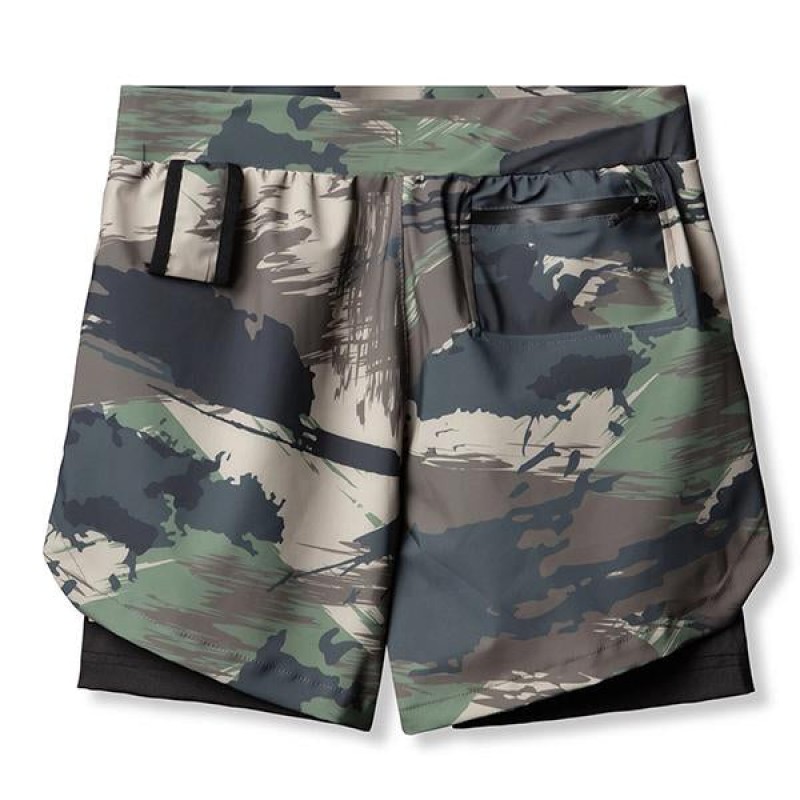 Mens Double Layer Quick Dry Sports Shorts 36316818M