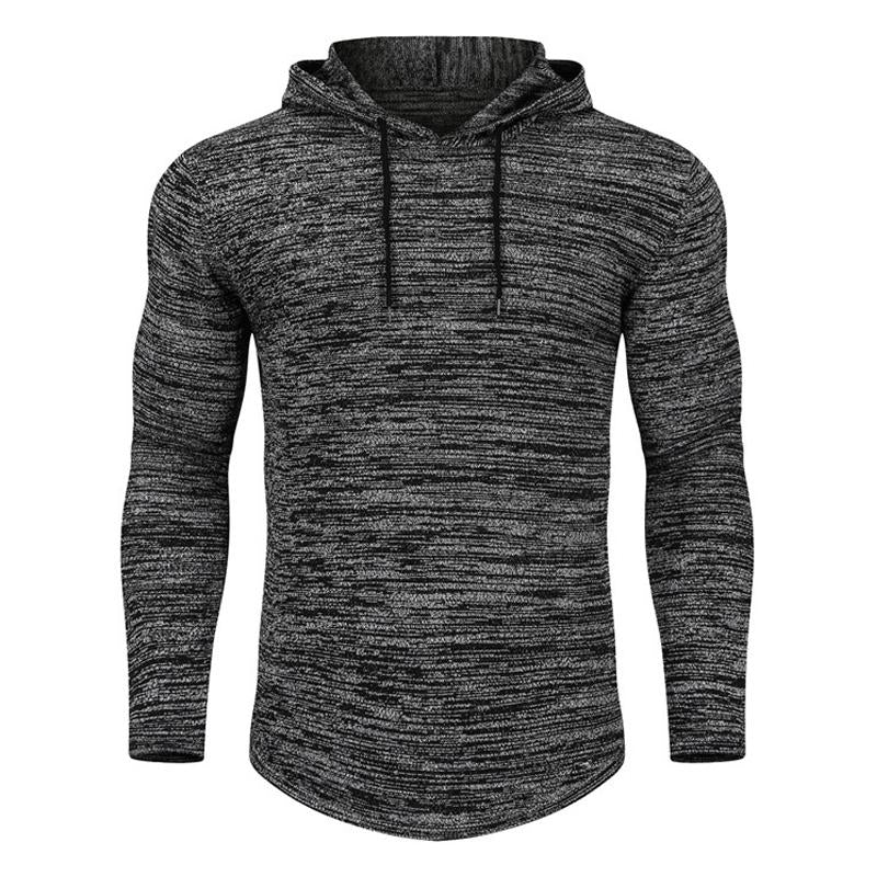 Mens Hooded Knit Pullover Sweater 18070031X
